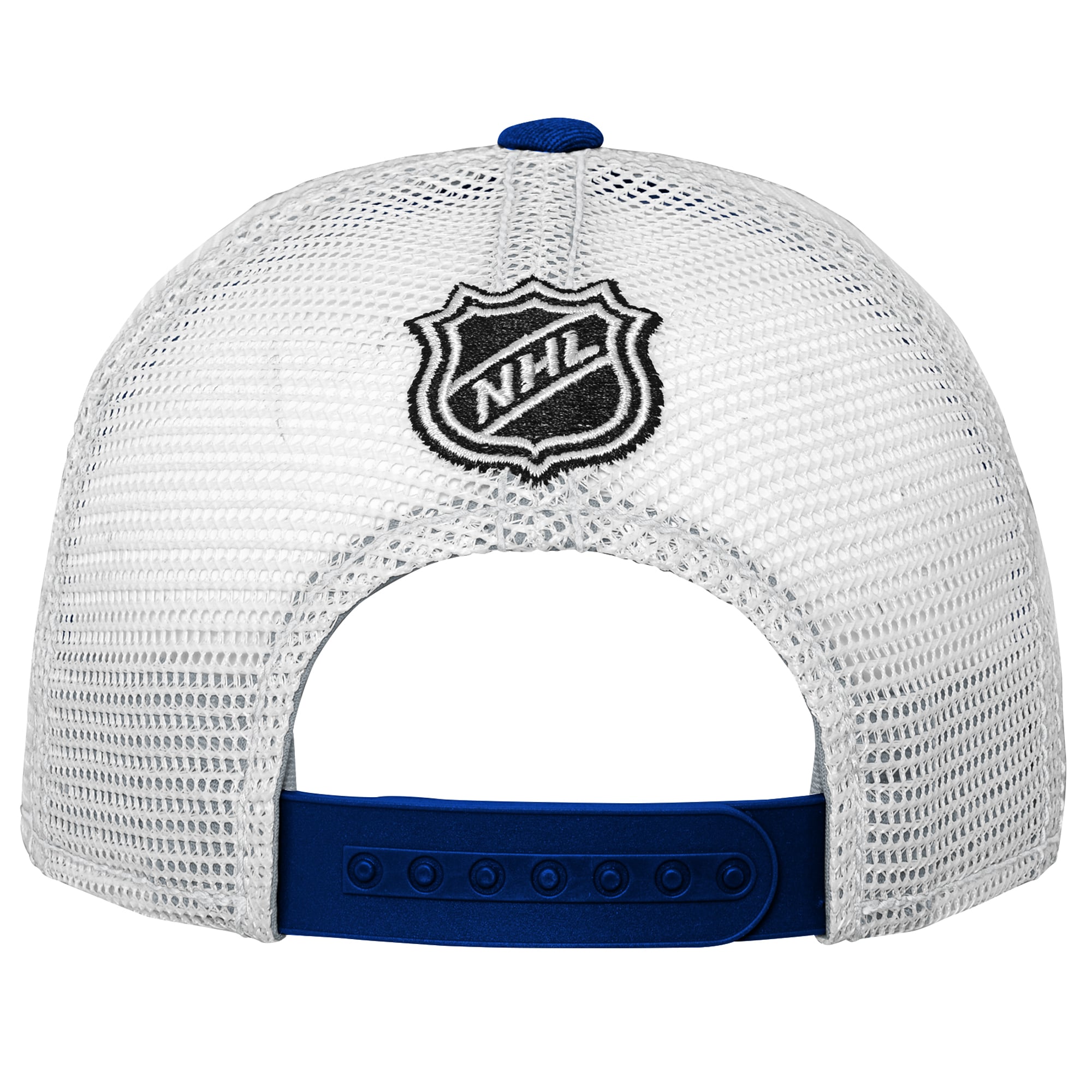 Casquette ajustable Outerstuff bleue des Maple Leafs de Toronto pour jeunes, modèle Lockup Mesh Back