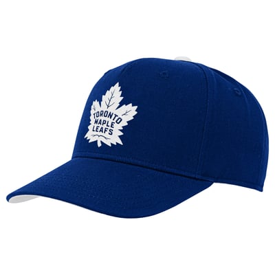 Youth Toronto Maple Leafs  Outerstuff Blue Logo Adjustable Hat