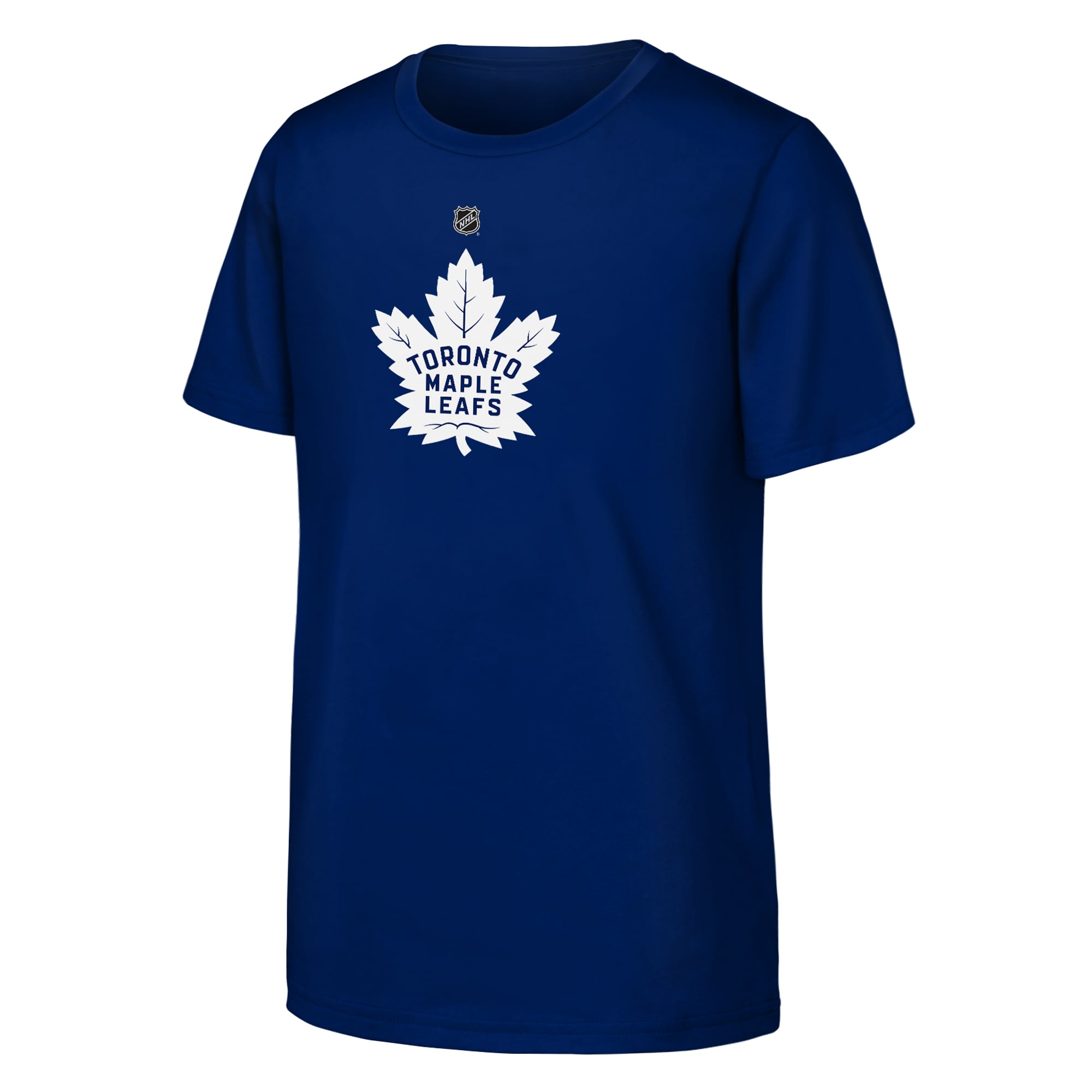 T-shirt Outerstuff bleu pour jeunes avec logo principal des Maple Leafs de Toronto