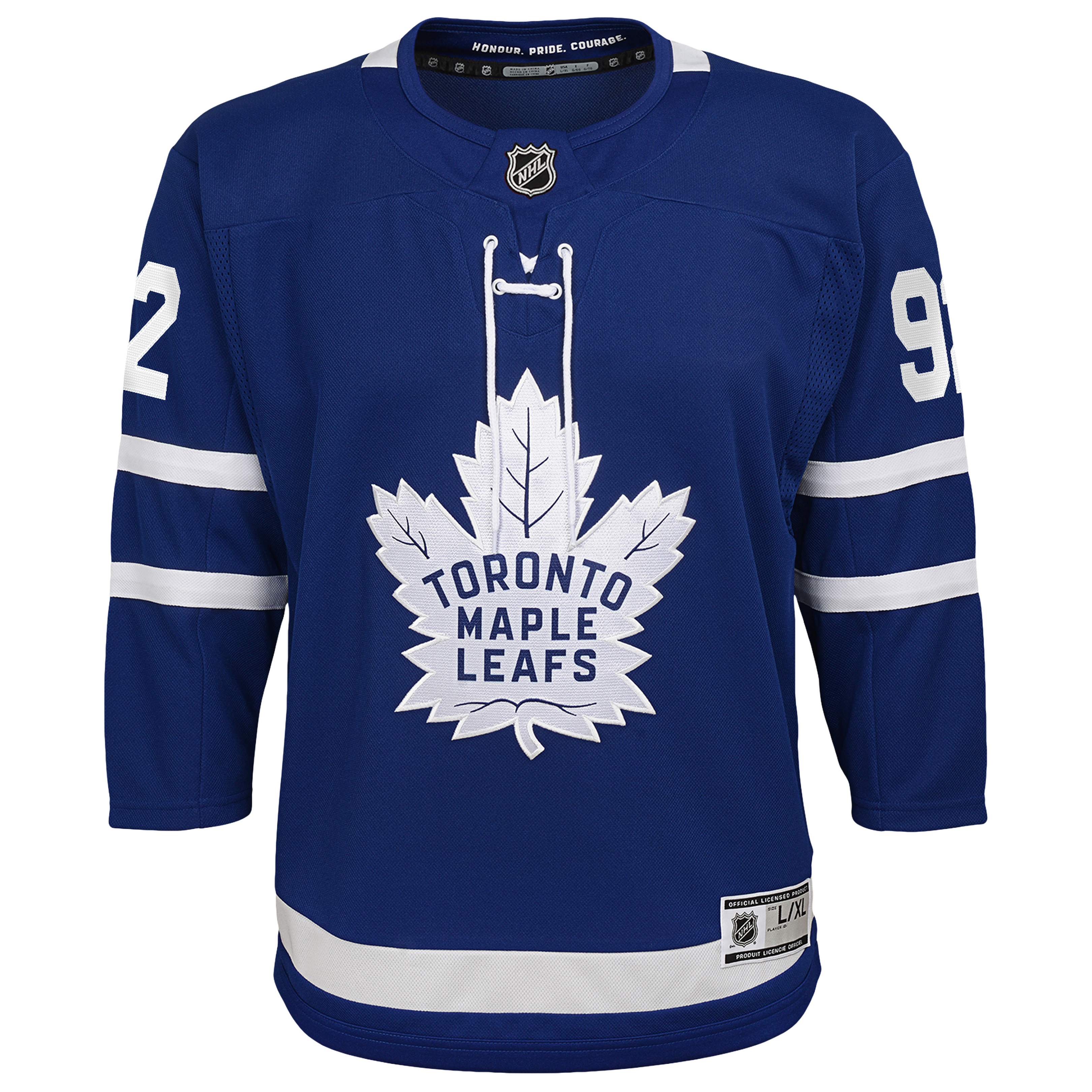 Maillot domicile premium bleu des Maple Leafs de Toronto pour jeunes Outerstuff Gavin McKenna
