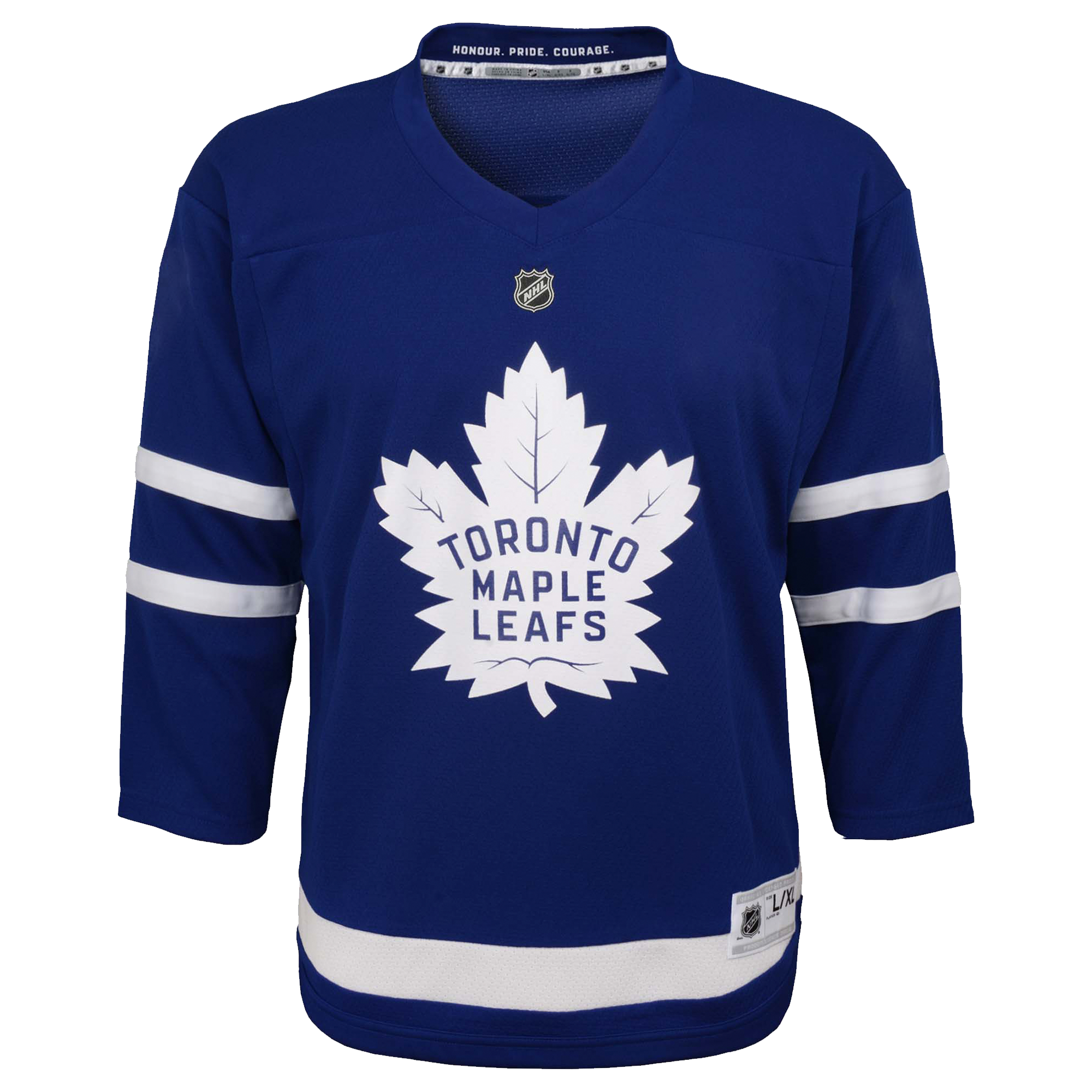 Maillot réplique domicile bleu des Maple Leafs de Toronto Gavin McKenna pour jeunes la marque Outerstuff
