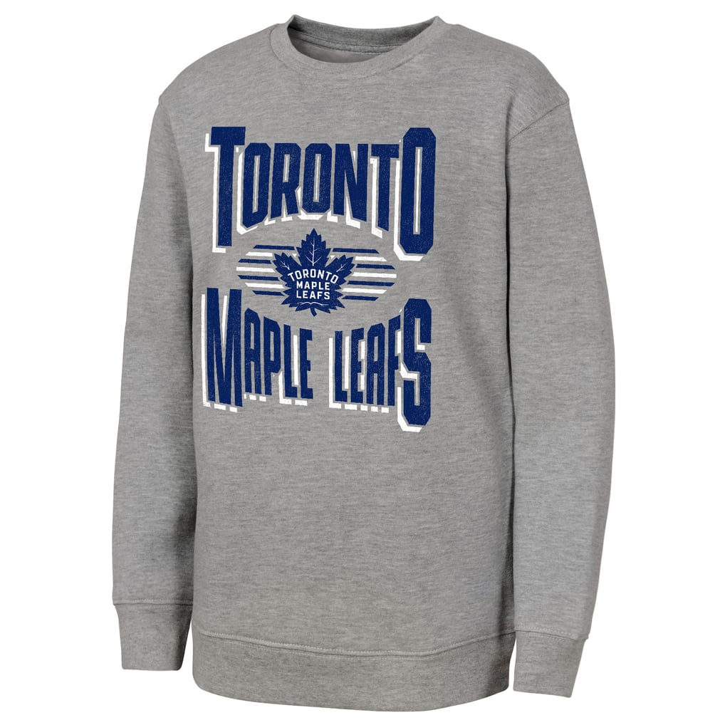 Youth Toronto Maple Leafs Outerstuff Gray Jet Stream Sweatshirt