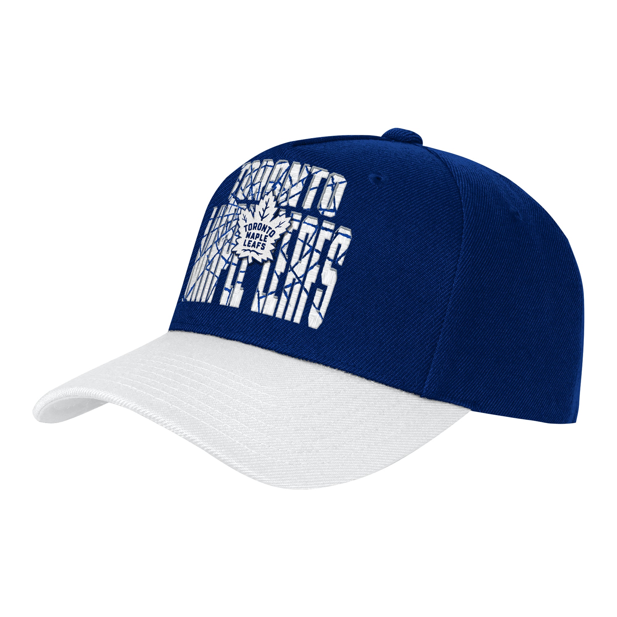 Casquette ajustable Outerstuff bleu marine et blanche des Maple Leafs de Toronto pour jeunes