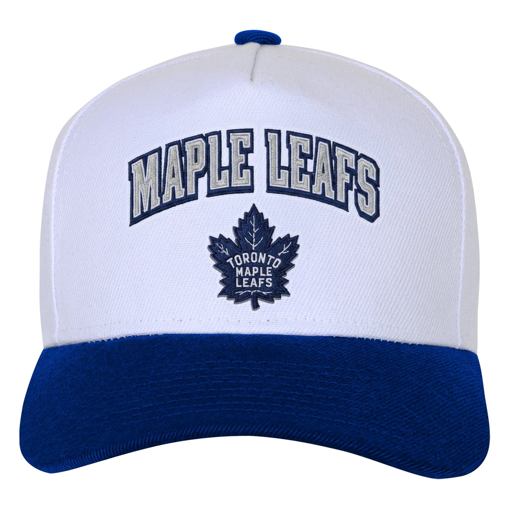 Casquette snapback blanche Outerstuff Youth avec logo des Maple Leafs de Toronto