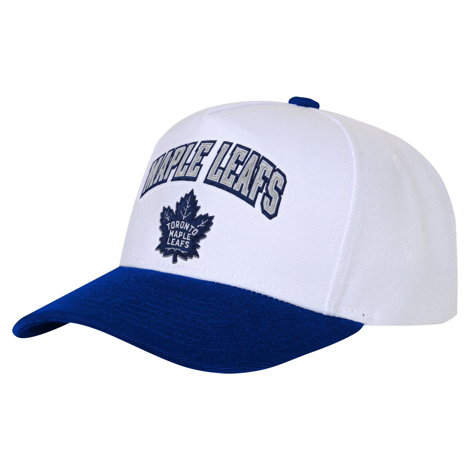 Casquette snapback blanche Outerstuff Youth avec logo des Maple Leafs de Toronto