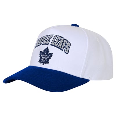 Youth Toronto Maple Leafs  Outerstuff White Puff Wordmark Snapback Hat