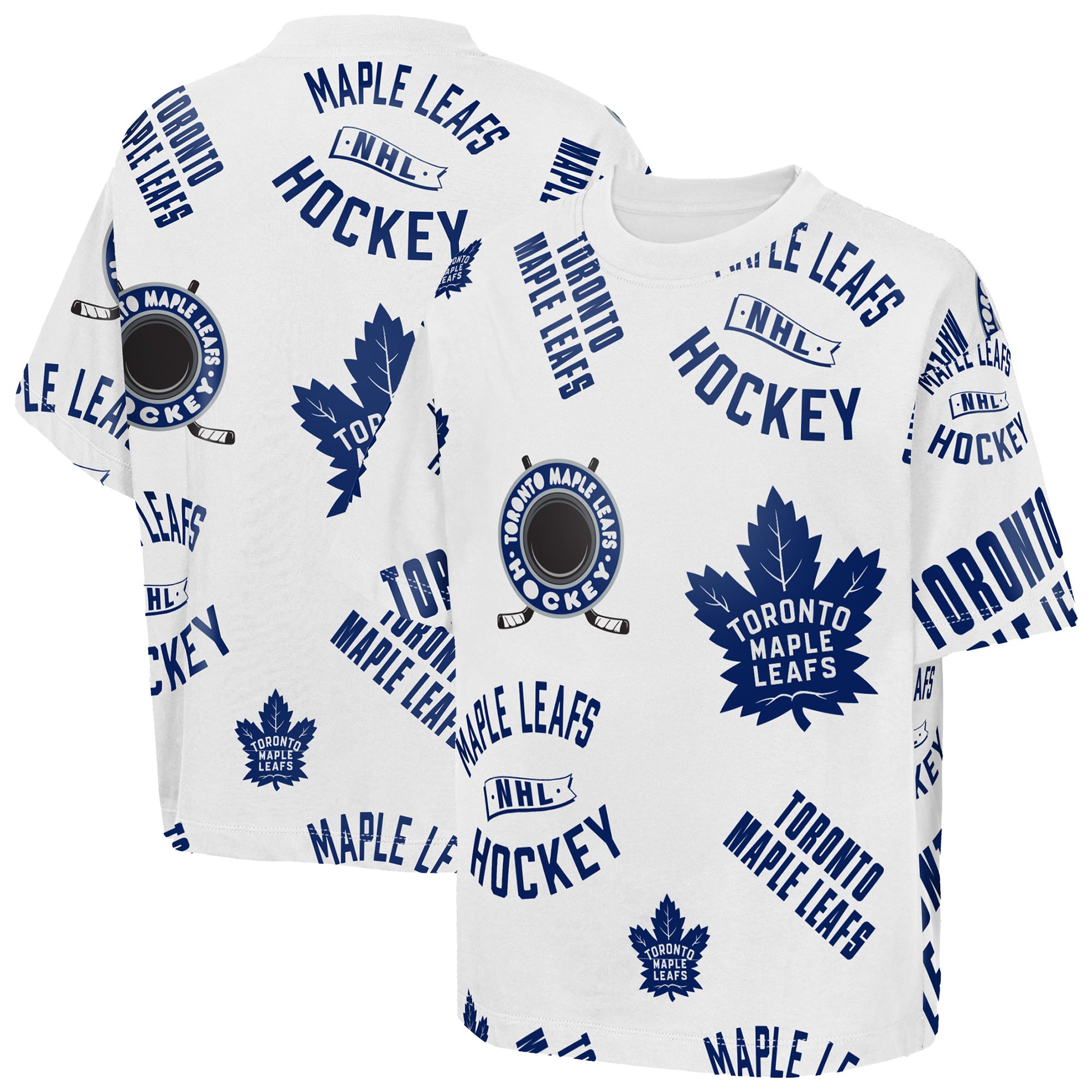 T-shirt blanc Outerstuff Youth Toronto Maple Leafs Unstoppable Elevated