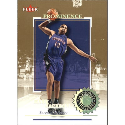 2000-01 Fleer Authority Prominence 125/75 #35 Mark Jackson