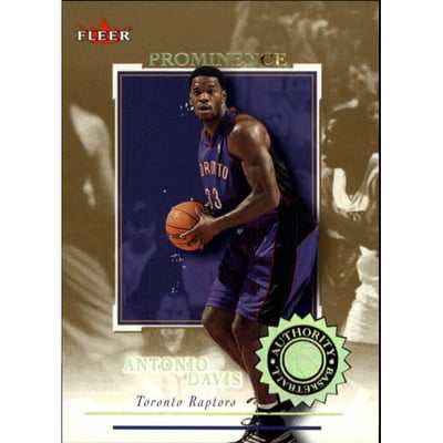 2000-01 Fleer Authority Prominence 125/75 #40 Antonio Davis