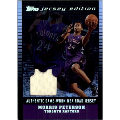 2002-03 Topps Jersey Edition Black #JEMP Morris Peterson R UER