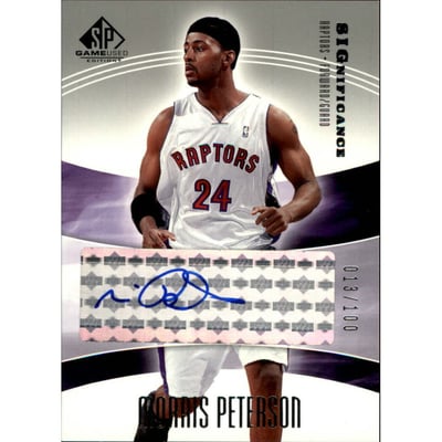 2004-05 SP Game Used SIGnificance #MP Morris Peterson
