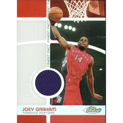 2005-06 Finest Fact Relics Refractors #JG Joey Graham