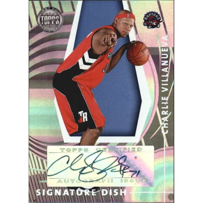 2005-06 Topps First Row Signature Dish #CV Charlie Villanueva/190