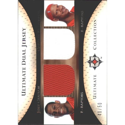 2005-06 Ultimate Collection Jerseys Dual #DJGV Joey Graham/Charlie Villanueva