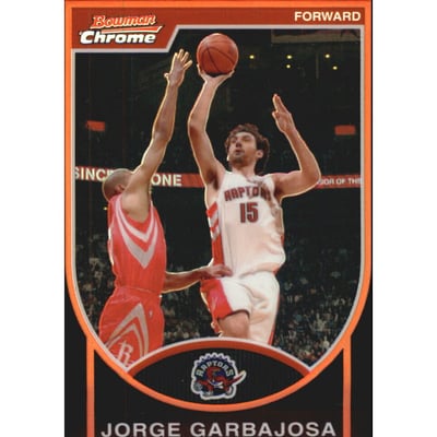 2007-08 Bowman Chrome Refractors Black #53 Jorge Garbajosa