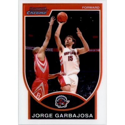 2007-08 Bowman Chrome Refractors #53 Jorge Garbajosa