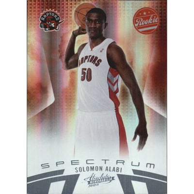 2010-11 Absolute Memorabilia Spectrum Platinum #145 Solomon Alabi