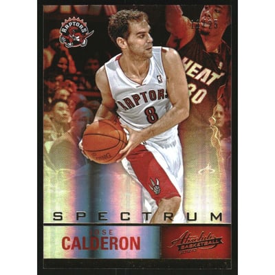 2012-13 Absolute Spectrum Gold #19 Jose Calderon