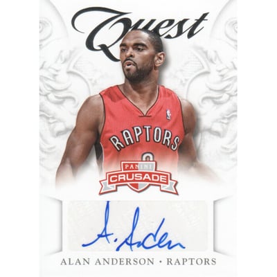 2012-13 Panini Crusade Quest Autographs #92 Alan Anderson