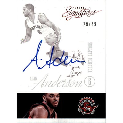 2012-13 Panini Signatures Red #74 Alan Anderson/49