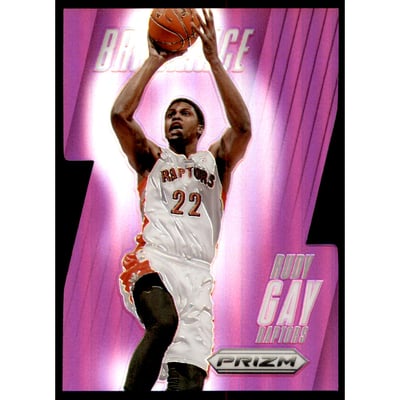 2013-14 Panini Prizm Brilliance Prizms Purple Die Cut #23 Rudy Gay