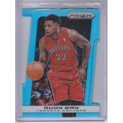 2013-14 Panini Prizm Prizms Light Blue Die Cut #142 Rudy Gay