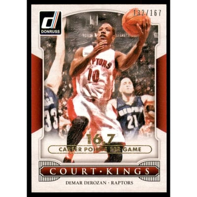 2014-15 Donruss Court Kings Stat Line Career #42 DeMar DeRozan/167