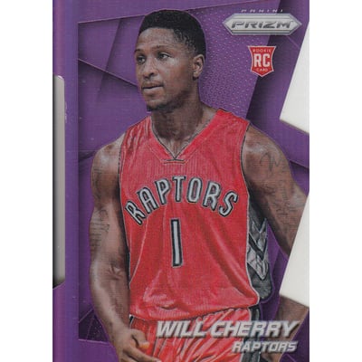 2014-15 Panini Prizm Prizms Purple Die Cut #291 Will Cherry