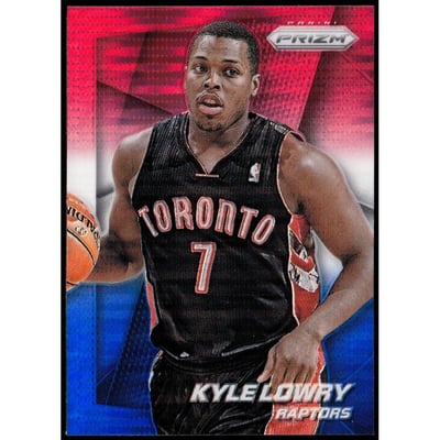 2014-15 Panini Prizm Prizms Red White and Blue Pulsar #8 Kyle Lowry