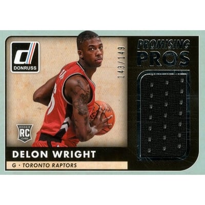 2015-16 Donruss Promising Pros Jumbo Swatches #17 Delon Wright