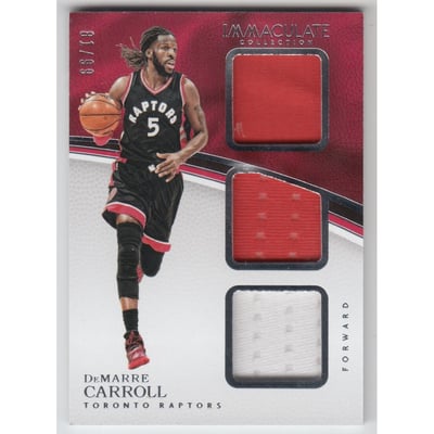 2016-17 Immaculate Collection Triple Materials #7 DeMarre Carroll
