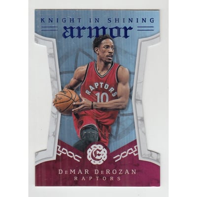 2016-17 Panini Excalibur Knight in Shining Armor Blue #15 DeMar DeRozan