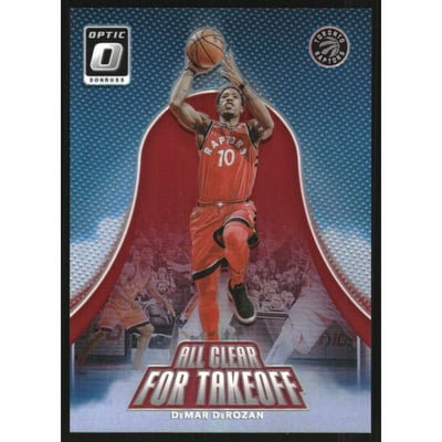 2017-18 Donruss Optic All Clear for Takeoff Red #7 DeMar DeRozan