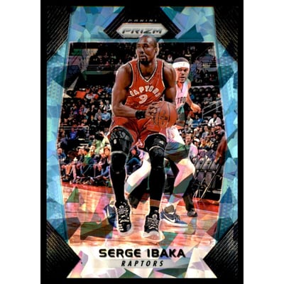 2017-18 Panini Prizm Prizms Blue Ice #36 Serge Ibaka