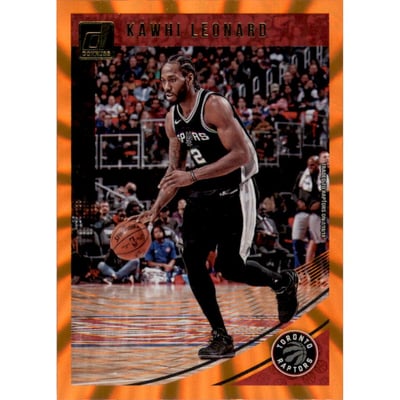 2018-19 Donruss Holo Orange Laser #121 Kawhi Leonard