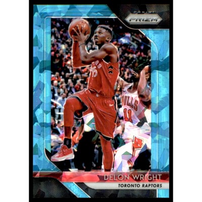 2018-19 Panini Prizm Prizms Blue Ice #113 Delon Wright