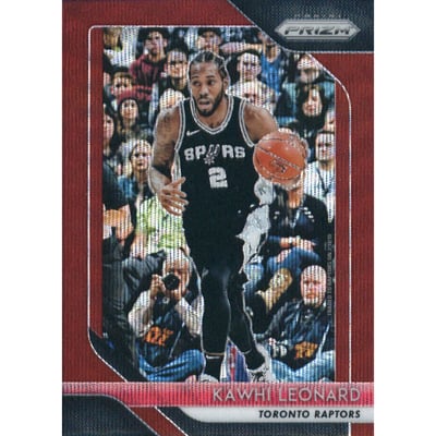 2018-19 Panini Prizm Prizms Ruby Wave #53 Kawhi Leonard