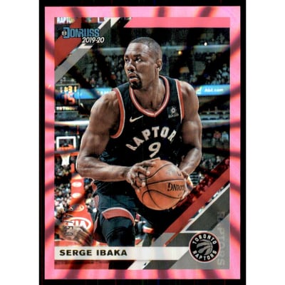 2019-20 Donruss Holo Pink Laser #186 Serge Ibaka