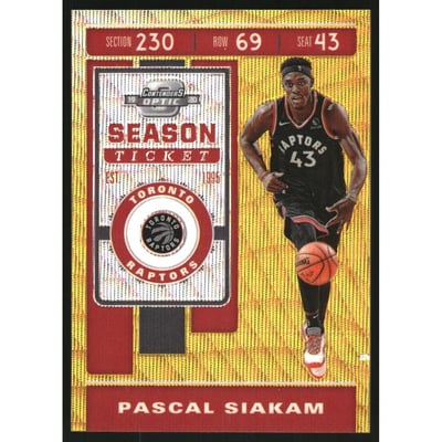 2019-20 Panini Contenders Optic Gold Wave #97 Pascal Siakam