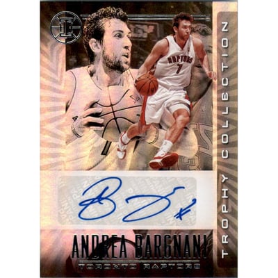 2019-20 Panini Illusions Trophy Collection Signatures #48 Andrea Bargnani