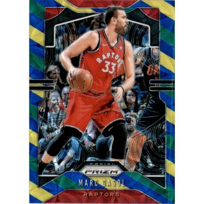 2019-20 Panini Prizm Prizms Choice Blue Yellow and Green #153 Marc Gasol