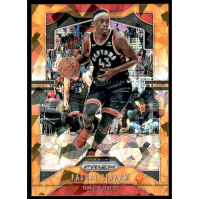 2019-20 Panini Prizm Prizms Orange Ice #156 Pascal Siakam