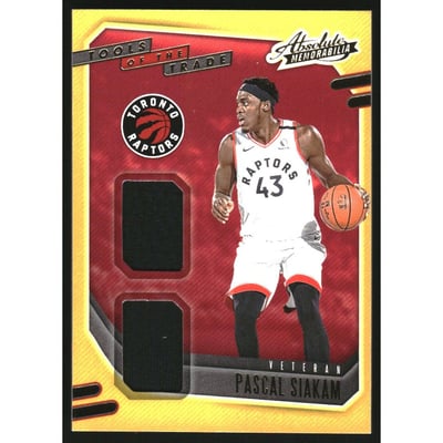 2020-21 Absolute Memorabilia Veteran Tools of the Trade Level 1 #12 Pascal Siakam