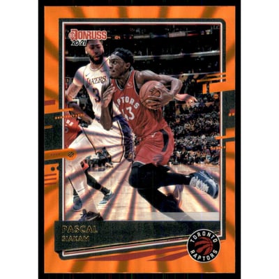 2020-21 Donruss Holo Orange Laser #48 Pascal Siakam