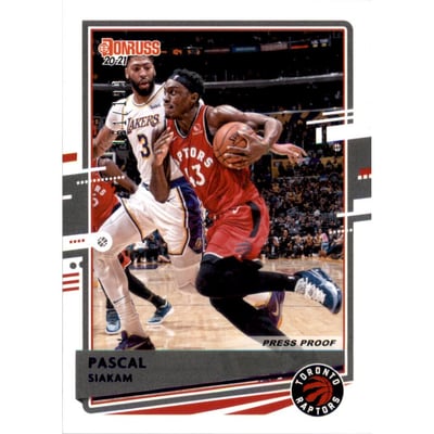 2020-21 Donruss Press Proof Purple #48 Pascal Siakam
