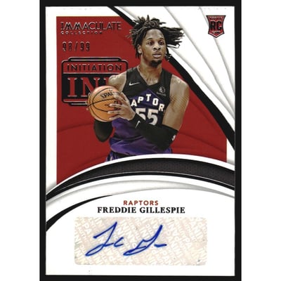 2020-21 Immaculate Collection Initiation Ink #33 Freddie Gillespie/99