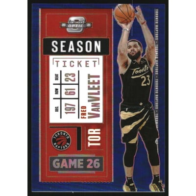 2020-21 Panini Contenders Optic Blue #90 Fred VanVleet