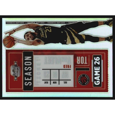 2020-21 Panini Contenders Optic Silver #90 Fred VanVleet
