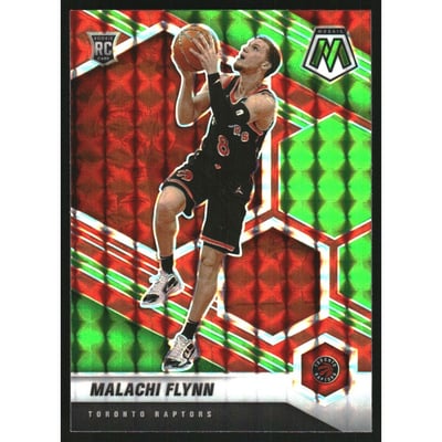 2020-21 Panini Mosaic Mosaic Choice Red and Green #236 Malachi Flynn