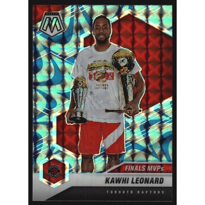 2020-21 Panini Mosaic Mosaic Reactive Blue #299 Kawhi Leonard